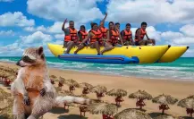 ¿Cuánto cuesta subirte a la banana en Playa Miramar?