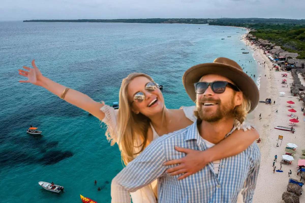 Playas de Cartagena y pareja de vacaciones. Foto: iatitravelinsurance.com y Freepik | Canva