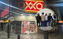 VIDEO | Detienen a tres hombres por robo de cervezas en Oxxo de Monterrey