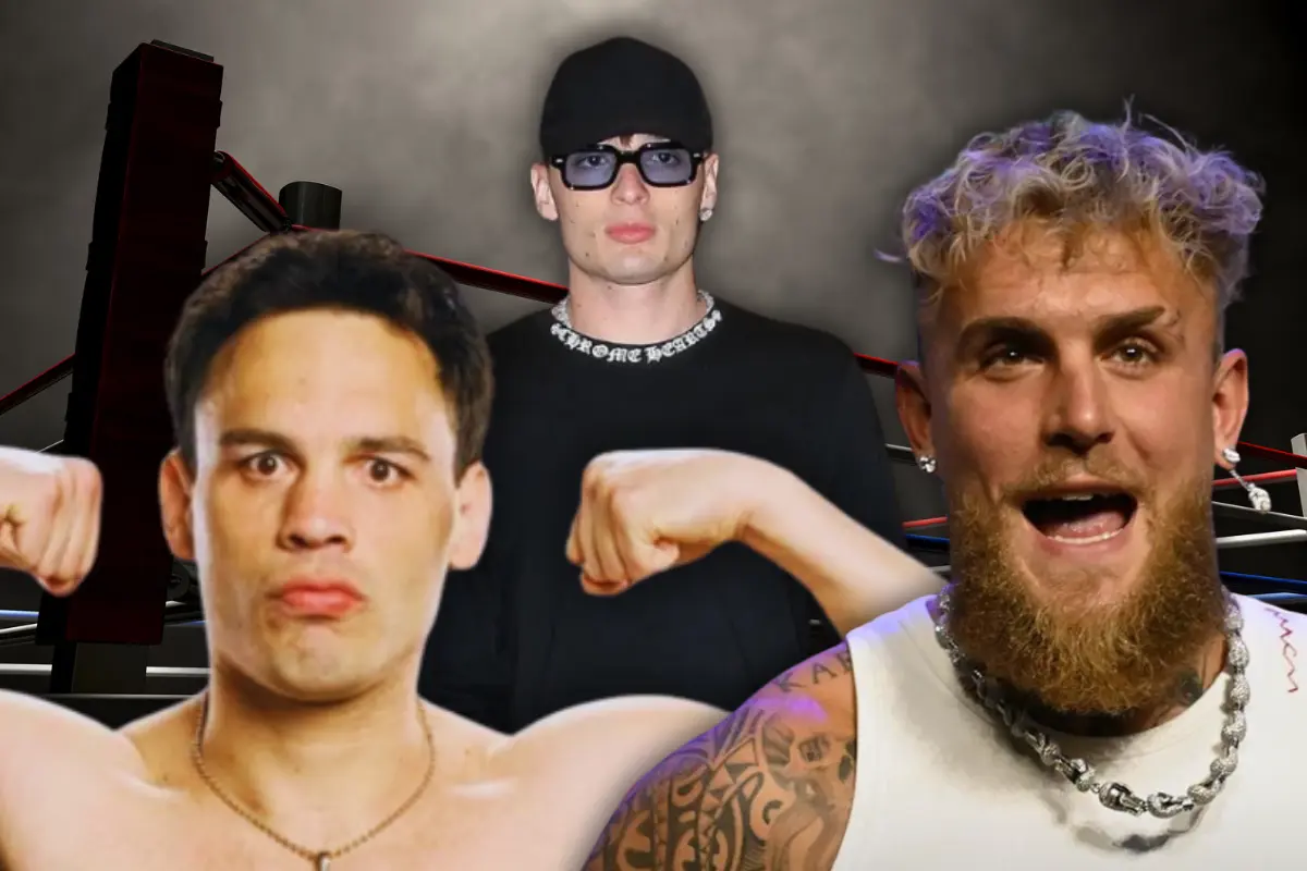 Critican a Peso Pluma por “malinchismo” tras respaldar a Jake Paul (Foto: IG @jcchavezjr / X @ElPesoPluma / Canva)