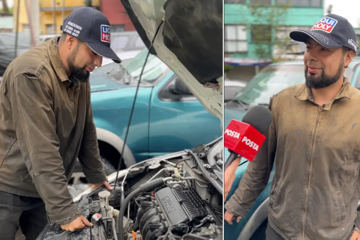 Experto en mecánica en CDMX. Foto: Iván Macías