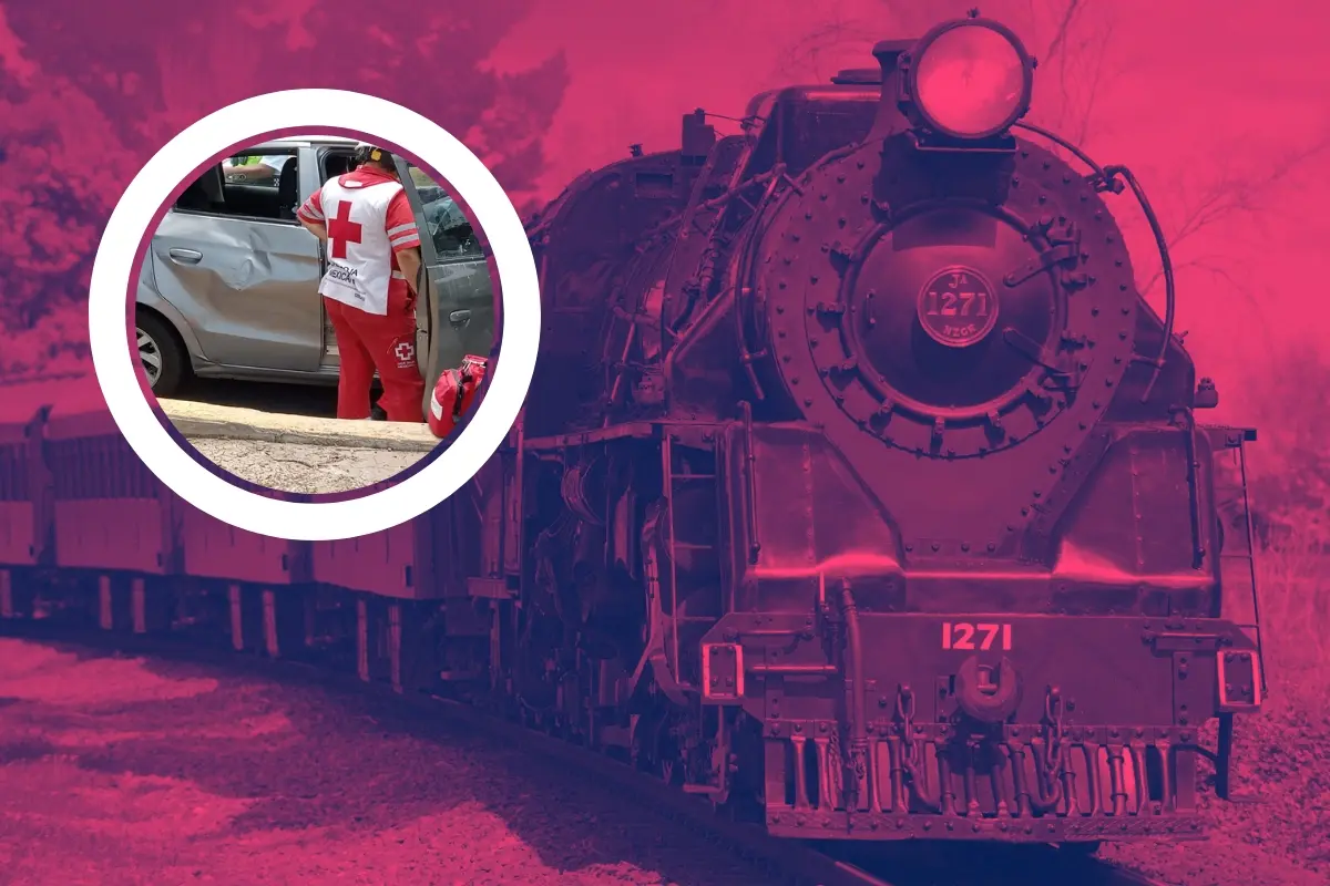 Un tren y un vehículo. Foto: Canva/PCNL