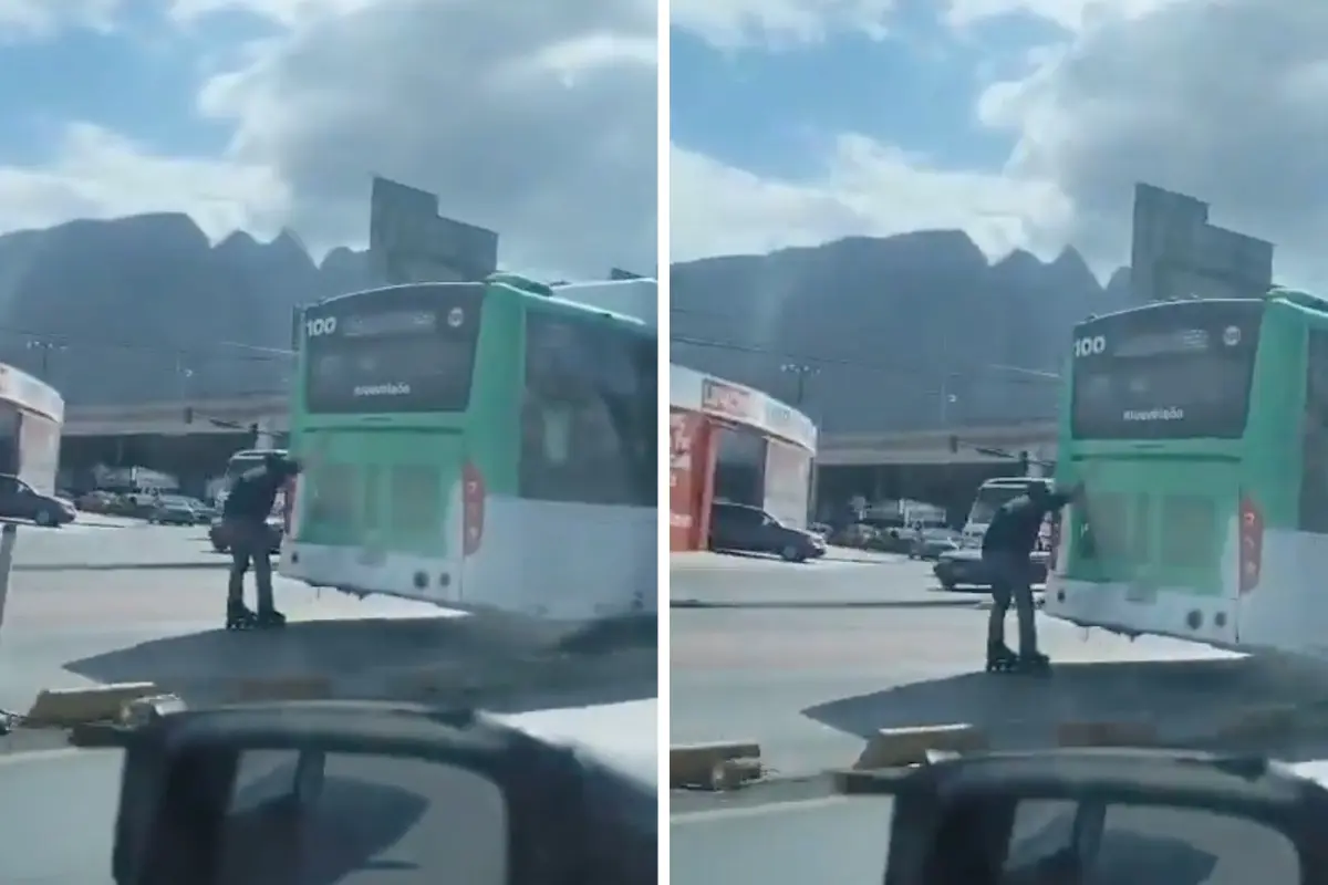 Hombre sujetado en unidad de Ecovía en el municipio de Monterrey. Foto: Canva