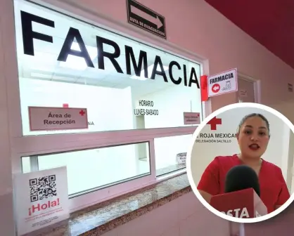 Ofrece Cruz Roja Saltillo medicamentos gratuitos; ¿cómo obtenerlos?