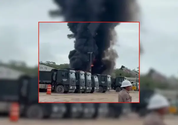 Incendio en un tramo del Tren Maya en Quintana Roo: esto dice el reporte oficial