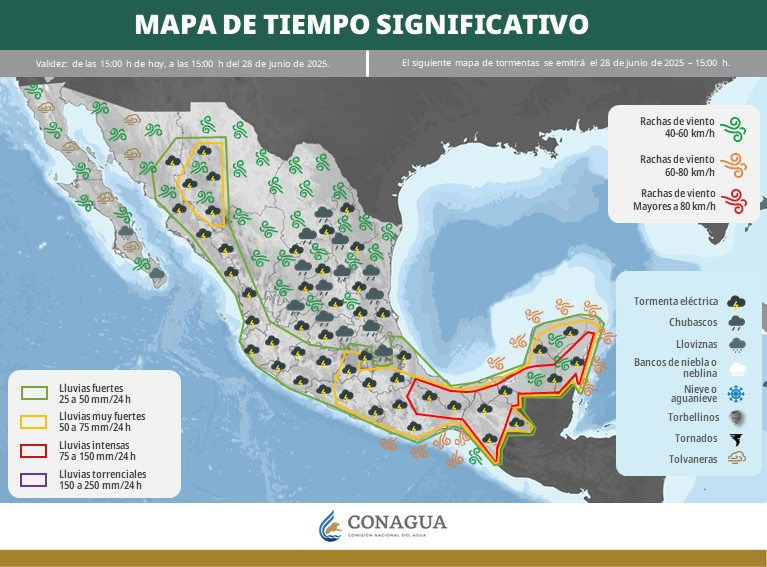 Continuarán las lluvias en el estado Continuarán las lluvias en el estado