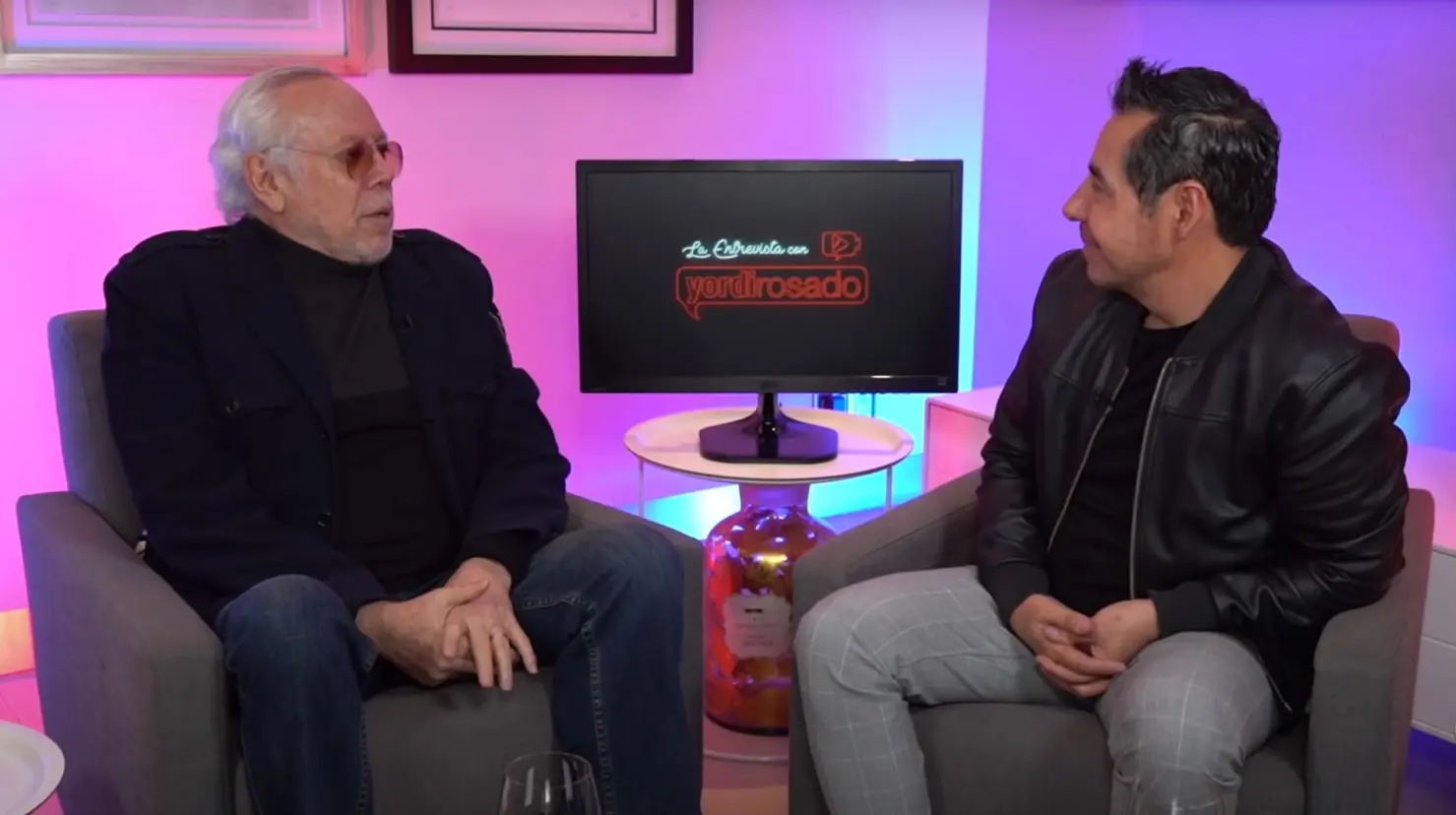 Fue en 2022 cuando Luis de Llano platicó con Yordi Rosado sobre la relación que sostuvo con Sasha. Foto. Cortesía YouTube Yordi Rosado.