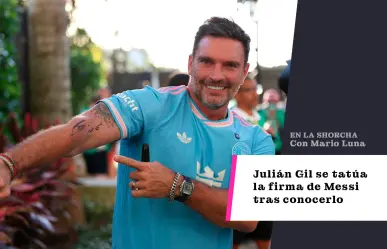 Julián Gil se tatúa la firma de Messi tras conocerlo