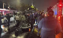 Volcadura de vehículo deja una persona lesionada en alcaldía Iztacalco, CDMX