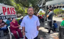 Manifestantes en Durango piden a Claudia Sheinbaum liberación de un preso en Veracruz 