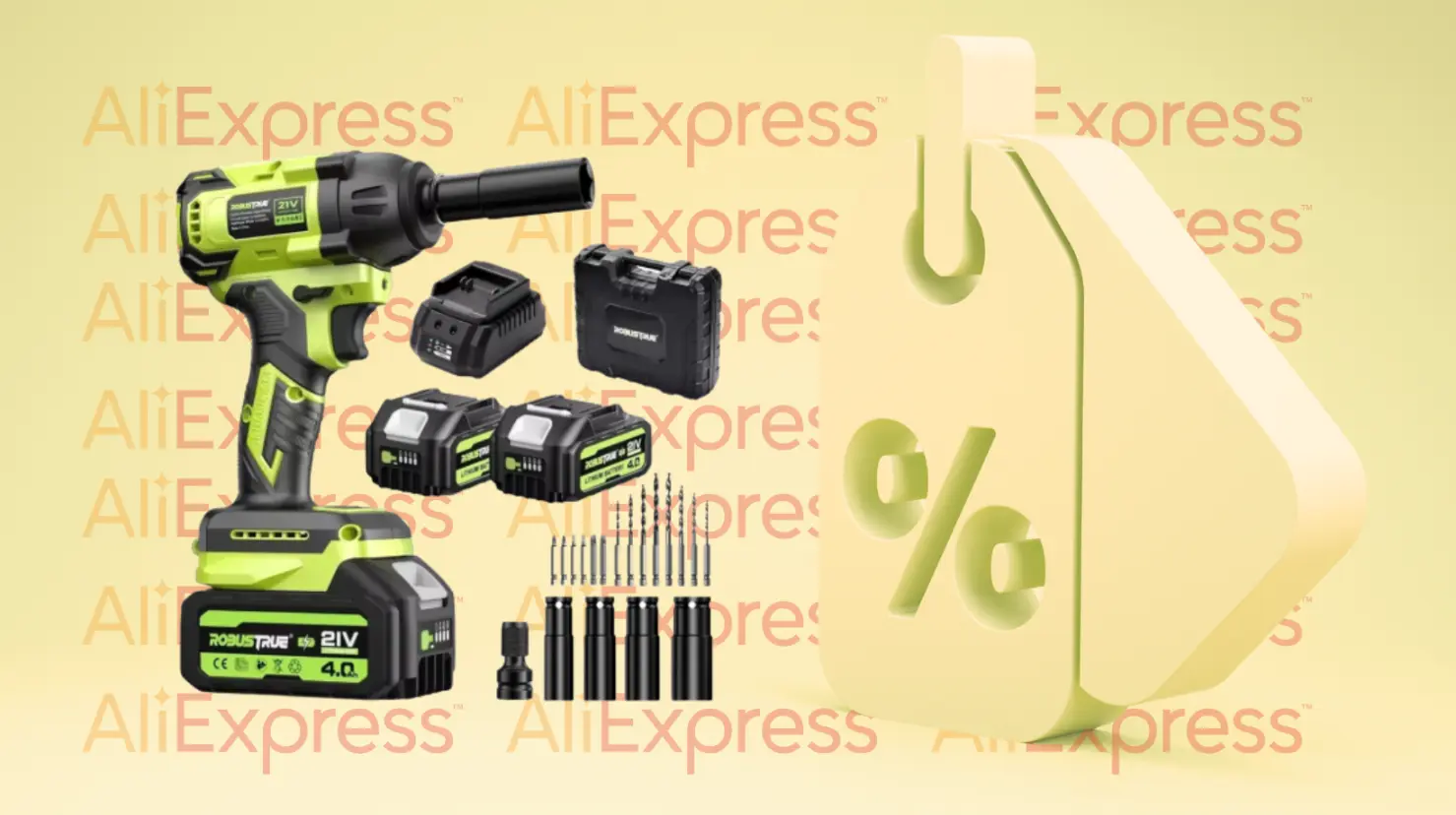 La llave de impacto sin escobillas tiene un mayor rendimiento y eficiencia. Foto: AliExpress|Canva