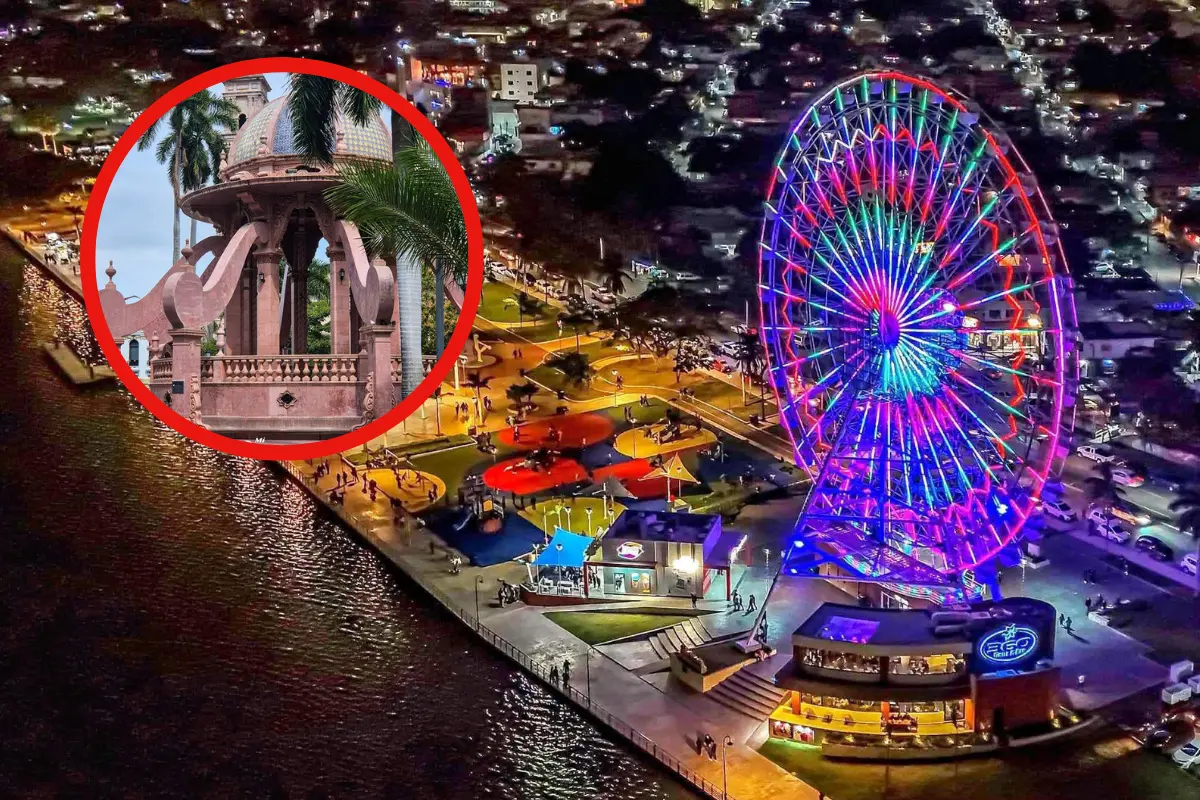 La rueda gigante de Tampico es una atracción ubicada en uno de los puntos turísticos más emblemáticos del municipio y te permite ver la ciudad desde las alturasMi Tampico Hermoso