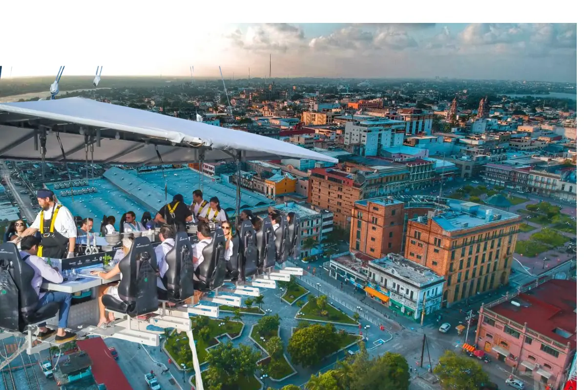 Dinner in the Sky llega a Tamaulipas; esto es todo lo que se sabe de la experiencia