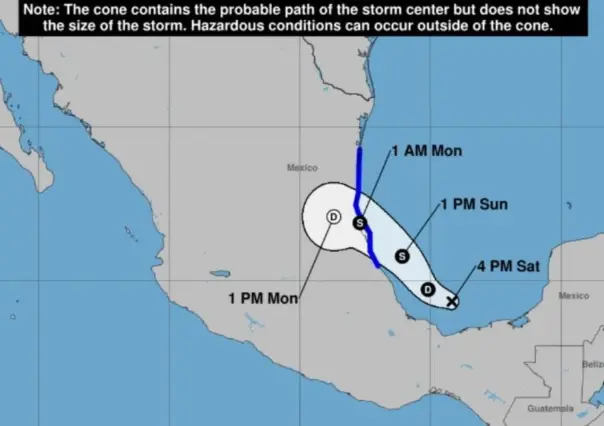 Se forma depresión tropical en el Golfo de México; ¿qué estados se verán afectados?