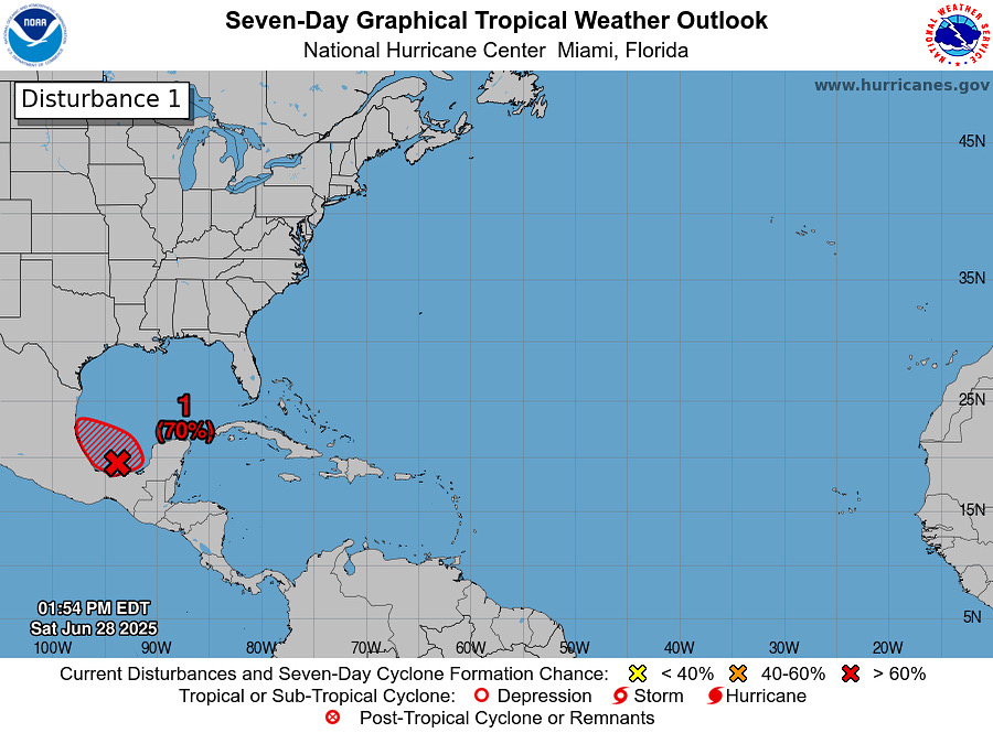 Aumenta pronóstico de lluvias para Tamaulipas por sistema de baja presión en el Golfo Aumenta pronóstico de lluvias para Tamaulipas por sistema de baja presión en el Golfo