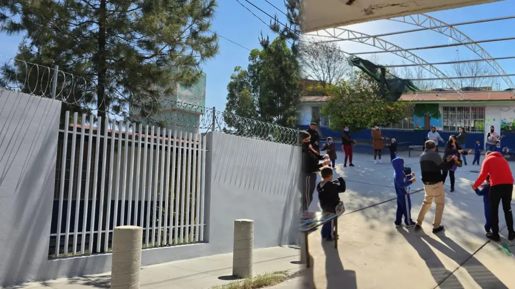 La pequeña escuela de Durango cuyo único acceso está dentro de un mercado