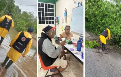 Fuertes lluvias dejan inundaciones y familias evacuadas en el sur de Quintana Roo