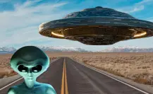 En esta carretera de Tamaulipas hay un ovni abandonado