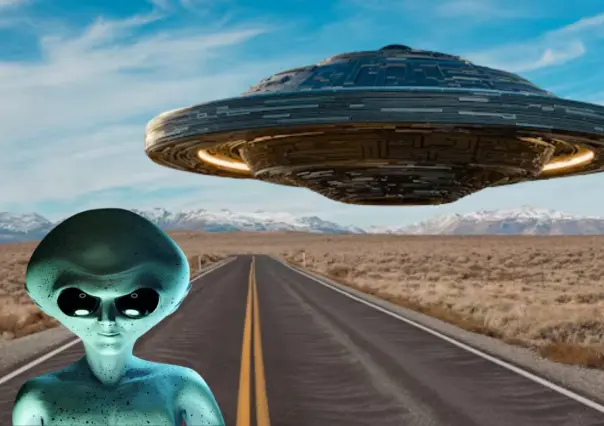 En esta carretera de Tamaulipas hay un ovni abandonado