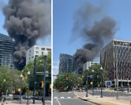 Explota camioneta de Amazon en Washington D.C. 