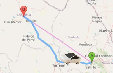 Esta es la carretera más rápida para llegar de Ramos Arizpe a Chihuahua