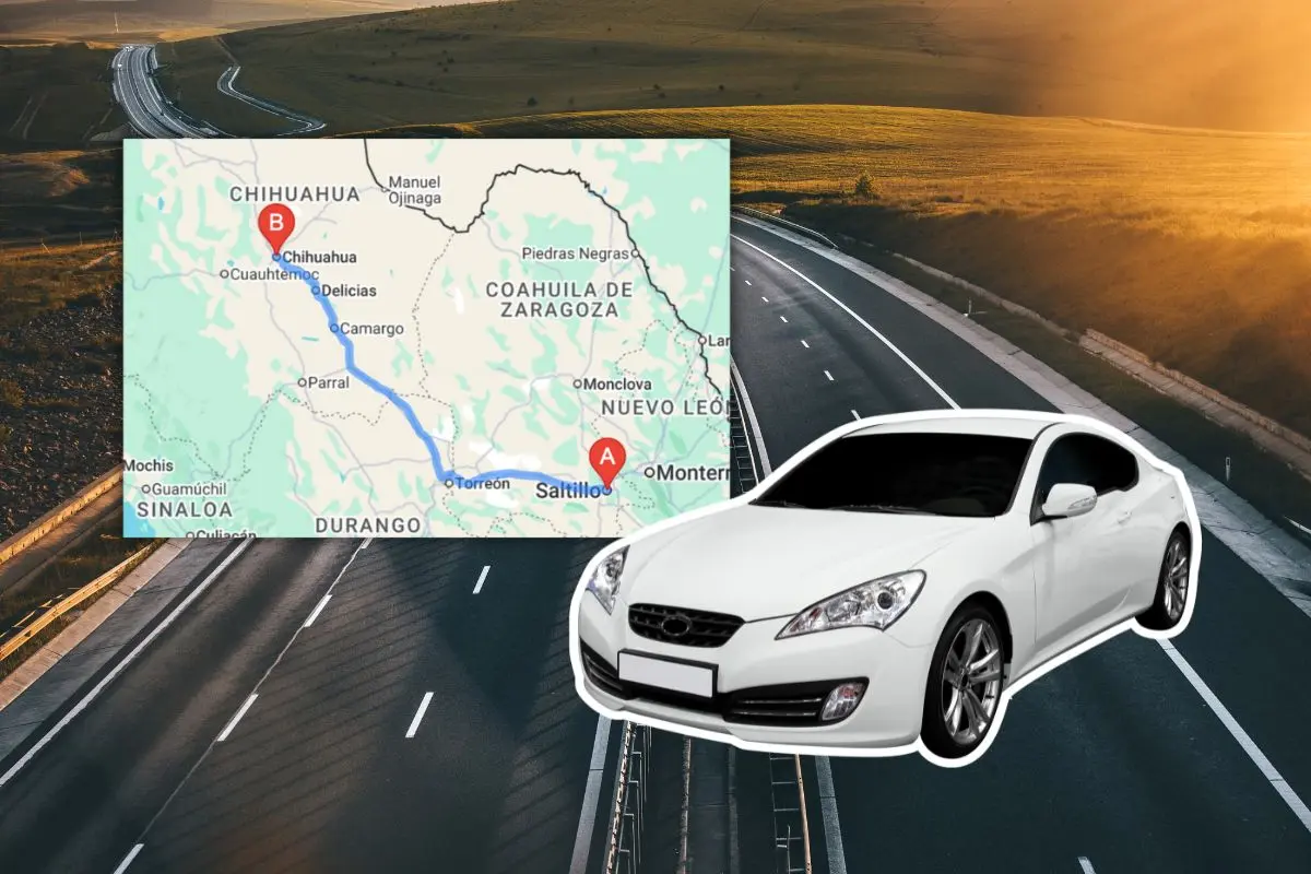 Carretera de Coahuila a Chihuahua. Fotos de canva.