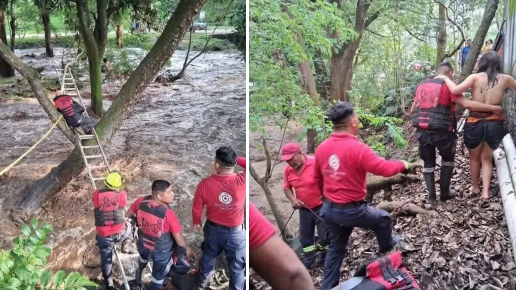 Buscan a joven capitalina arrastrada por la corriente del río Yautepec