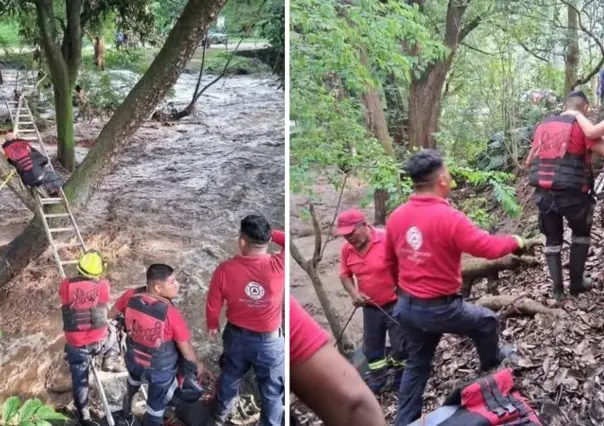 Buscan a joven capitalina arrastrada por la corriente del río Yautepec