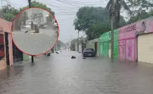 Calles de Ciudad del Carmen terminan inundadas por fuertes lluvias
