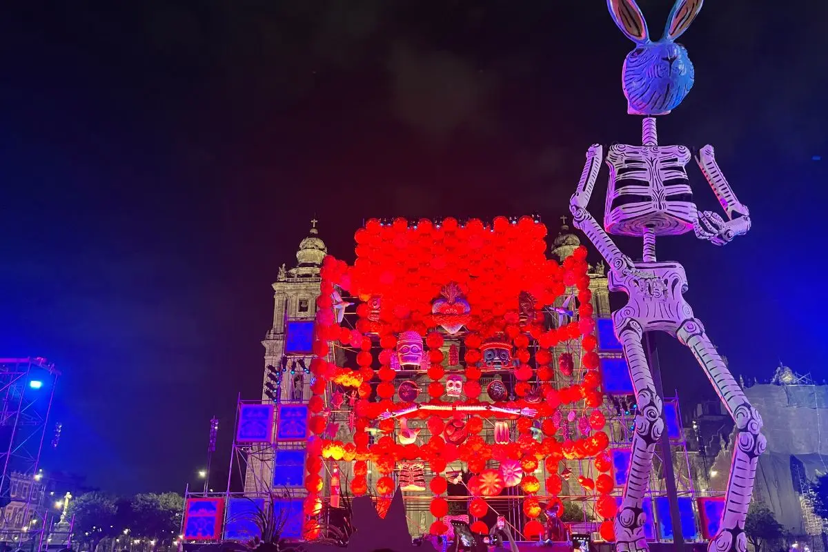Ofrenda Monumental en el Zócalo capitalino 2024. Foto: Sandra Ortega