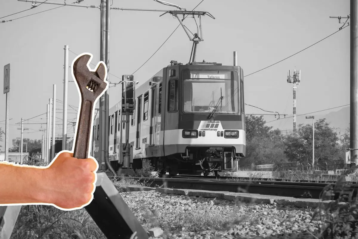 El sistema de transporte Metrorrey llevará a cabo trabajos de mantenimiento en las vías de la Línea 1. Foto: Metro Wave / CANVA