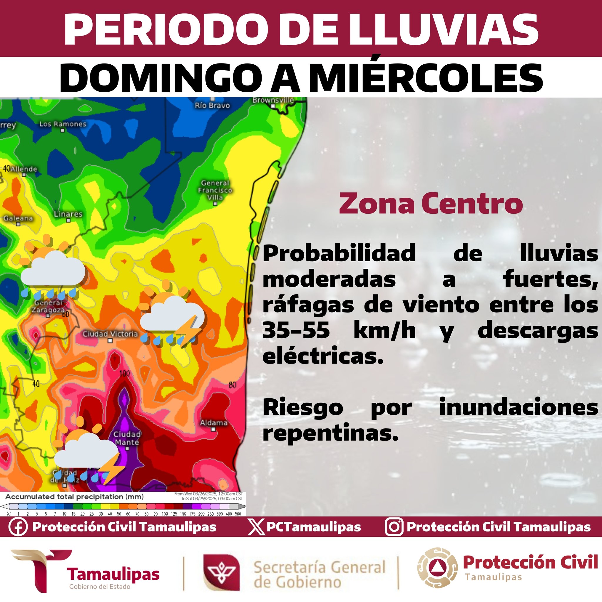 Pronostico del tiempo para la zona centro de Tamaulipas Pronostico del tiempo para la zona centro de Tamaulipas