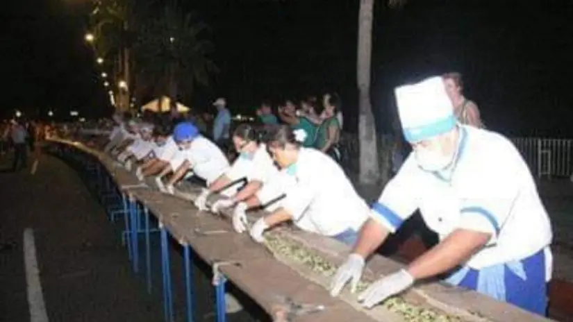 El burrito de pescado se preparó en La Paz. Foto: Facebook / 612 Noticias