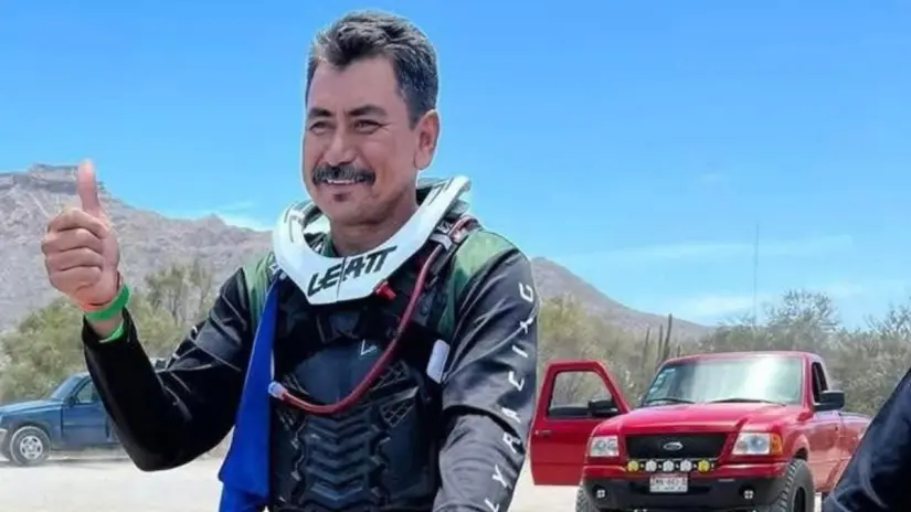 Fidel Avilés sufrió quemaduras graves tras la explosión de su moto. Foto: Facebook / Más Noticias BCS