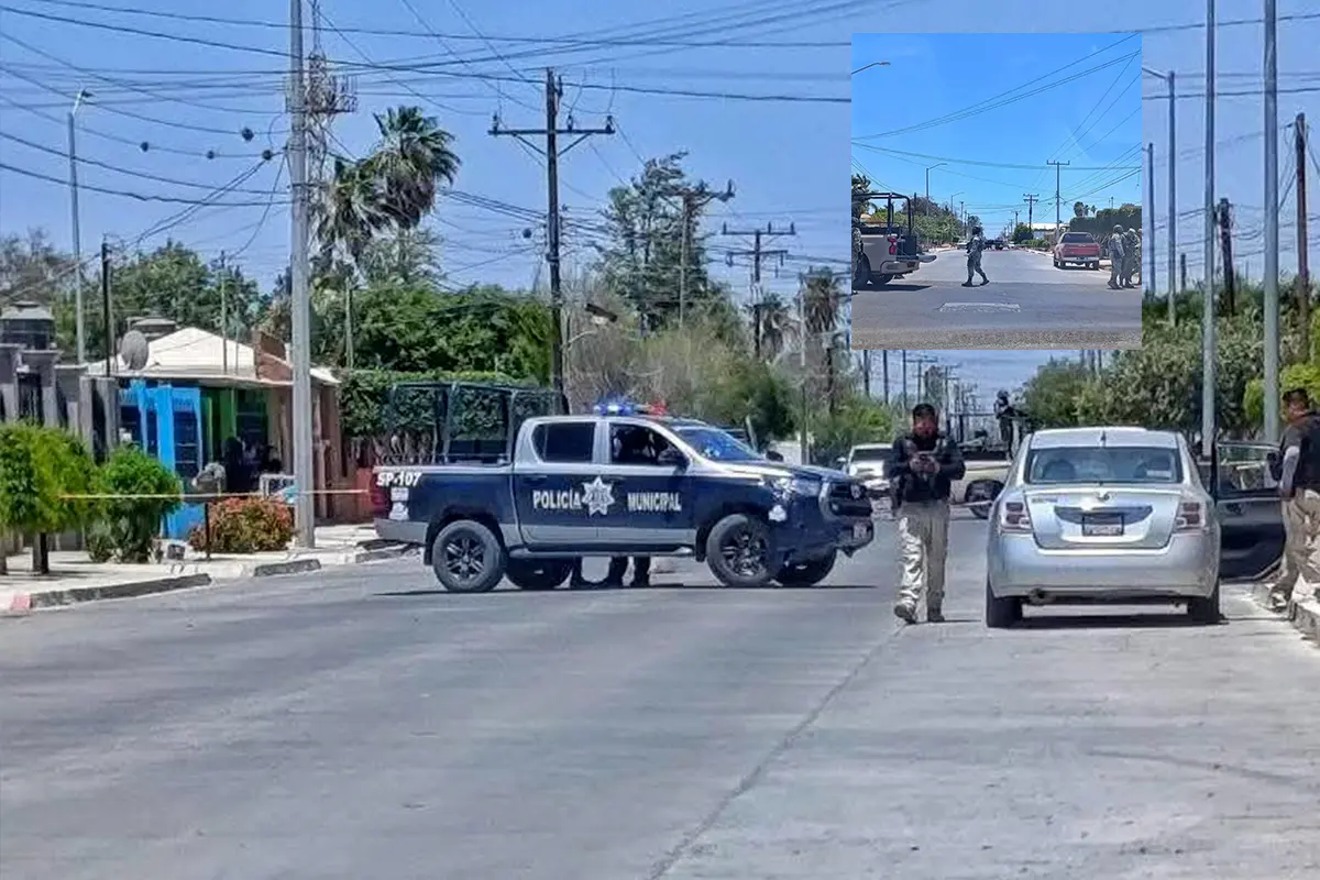 Más hechos violentos en Ciudad Constitución; reportan balacera donde una mujer resultó herida. Fotos: Cazando La Nota.