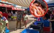 Este mercadito vende mariscos recién traídos de la laguna del Champayán y el río Tamesí