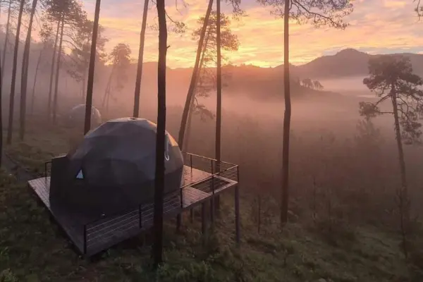 Escápate al bosque en Edomex: en este lugar hay glamping con burbujas y kayak