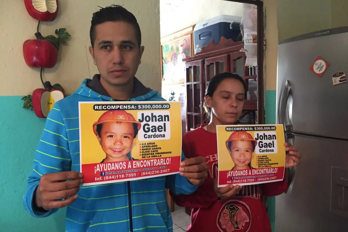Usuarios en redes sociales notaron un impresionante parecido del niño con Johan Gael, desaparecido hace casi 10 años en los límites entre Coahuila y Nuevo León. Foto: Facebook Johan gael ayudame a regresar a casa