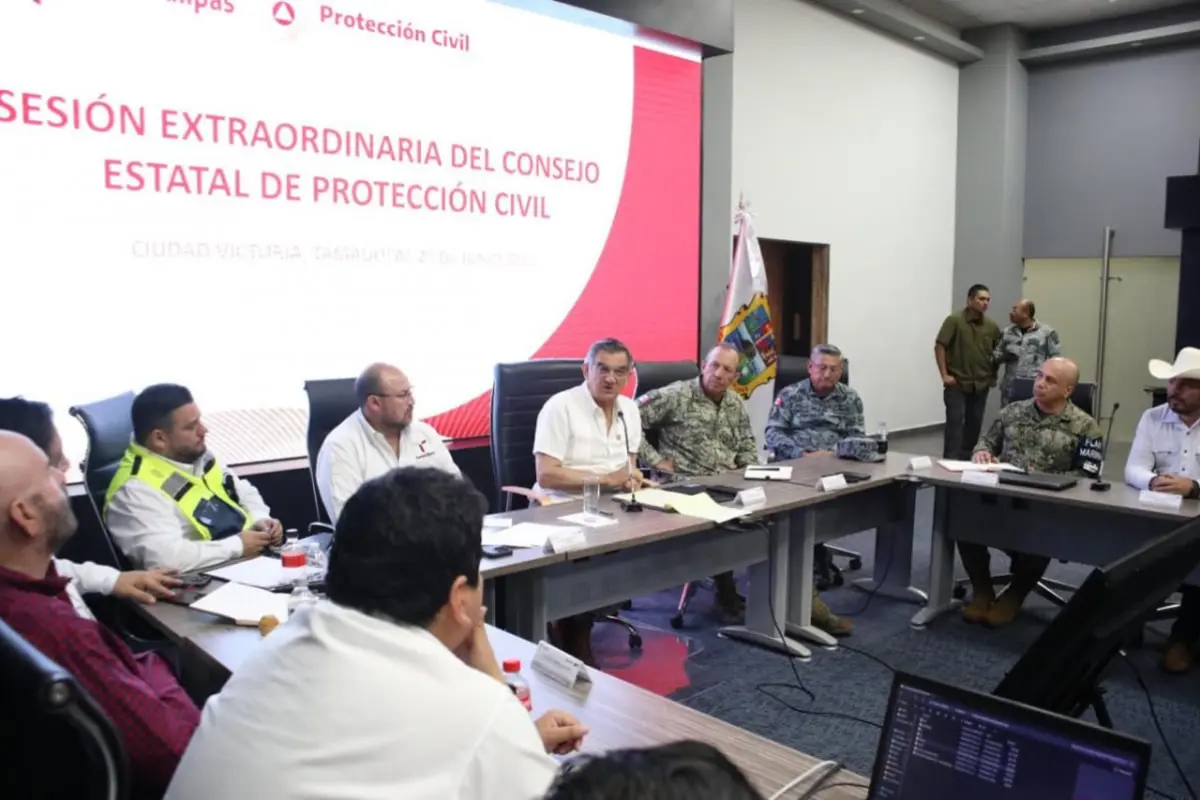 El Consejo busca prevenir cualquier situación en el estado ante la tormenta Barry | Foto: gobierno de Tamaulipas