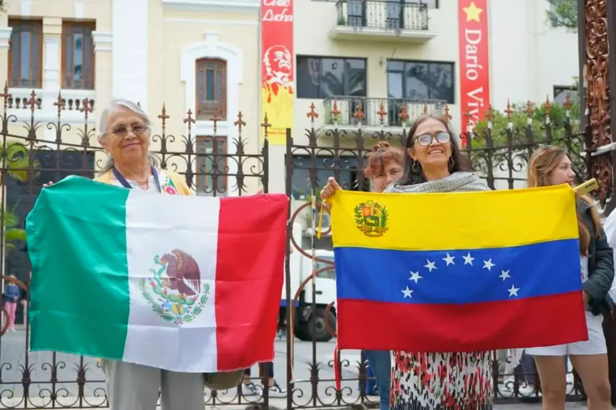 Créditos: X (@EmbaVenMexico).