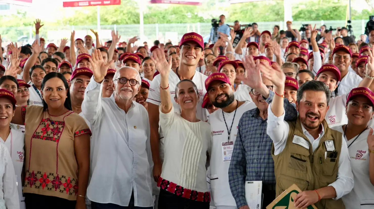 Claudia Sheinbaum impulsa salud y educación en visita a Nayarit, Michoacán y Colima. Foto: Gobierno de México