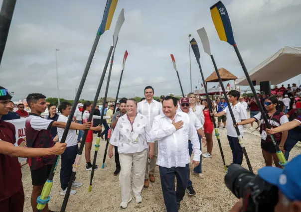 Gobierno de Yucatán entrega pista de remo en Progreso y da inicio a Olimpiada Nacional