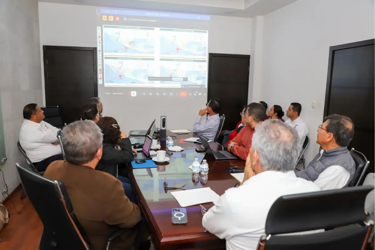 Reunión del Comité Estatal de Seguridad en Salud. Foto: Carlos García
