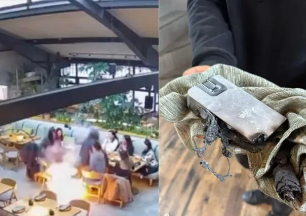 VIDEO | Batería portátil explota en restaurante del Pedregal en CDMX y genera alerta sobre su uso