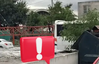 Graban a niños jugando en arroyo desbordado en El Carmen l VIDEO