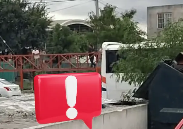 Graban a niños jugando en arroyo desbordado en El Carmen l VIDEO
