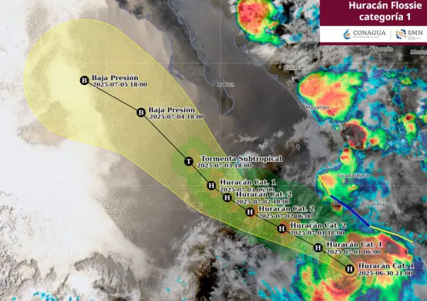 Flossie no dejará lluvias en BCS este martes 2 de julio, confirma Conagua