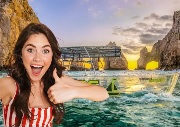 Haz este tour en lancha transparente al Arco de Los Cabos por menos de 700 pesos
