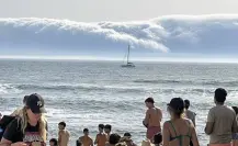 Tsunami de nubes sorprende a habitantes de 3 ciudades portuguesas | VIDEO