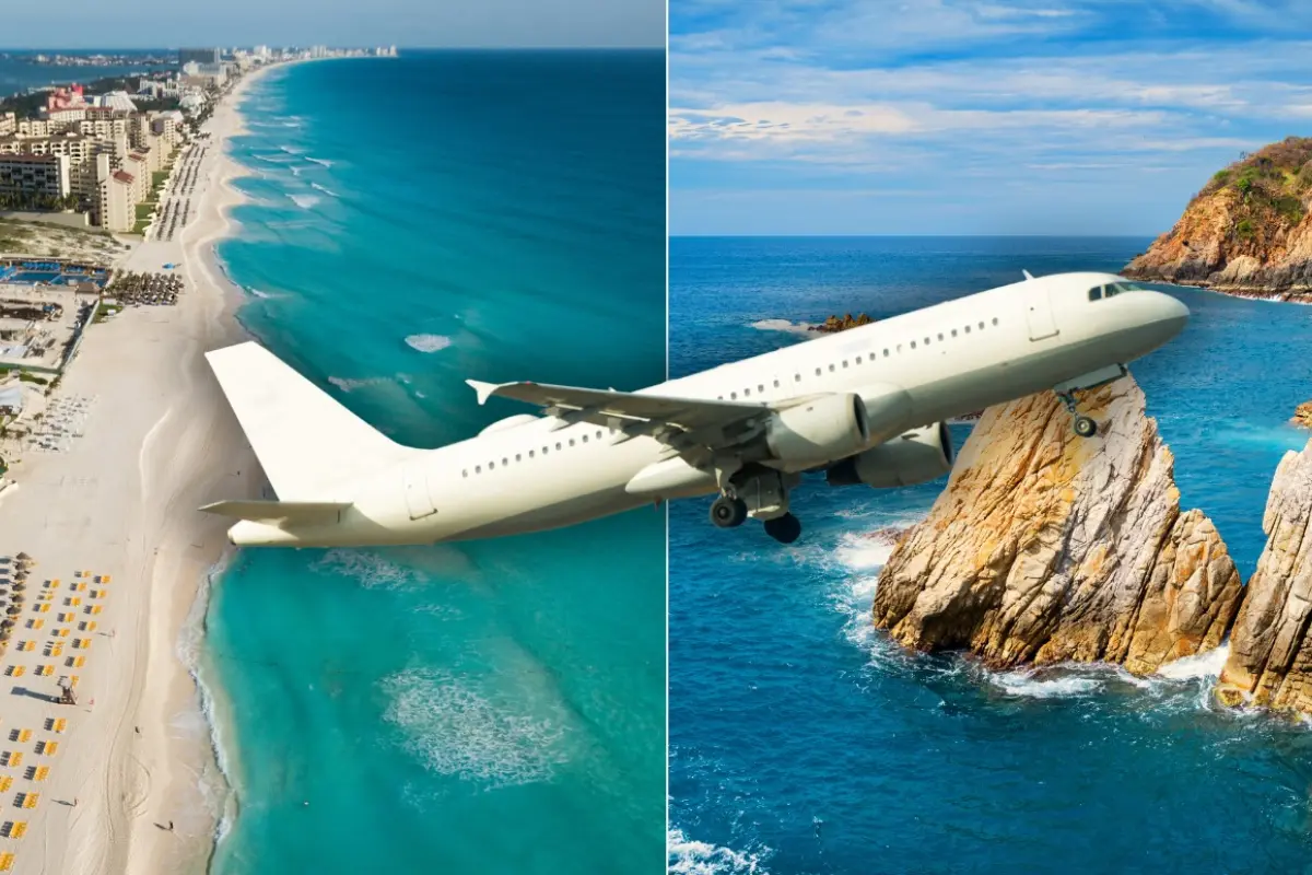 Avión a Cancún y Acapulco. Foto: Canva
